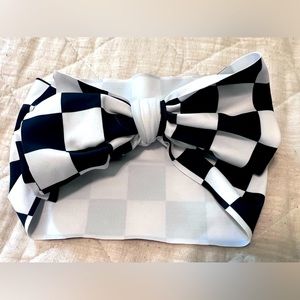 Checkered Design Toddler Sized Head Wrap